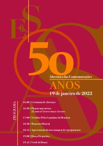 Cartaz do Programa de Abertura das Comemorações dos 50 Anos da ESAS