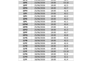Calendário das Reuniões de DT com EE – junho – ESAS (2)1